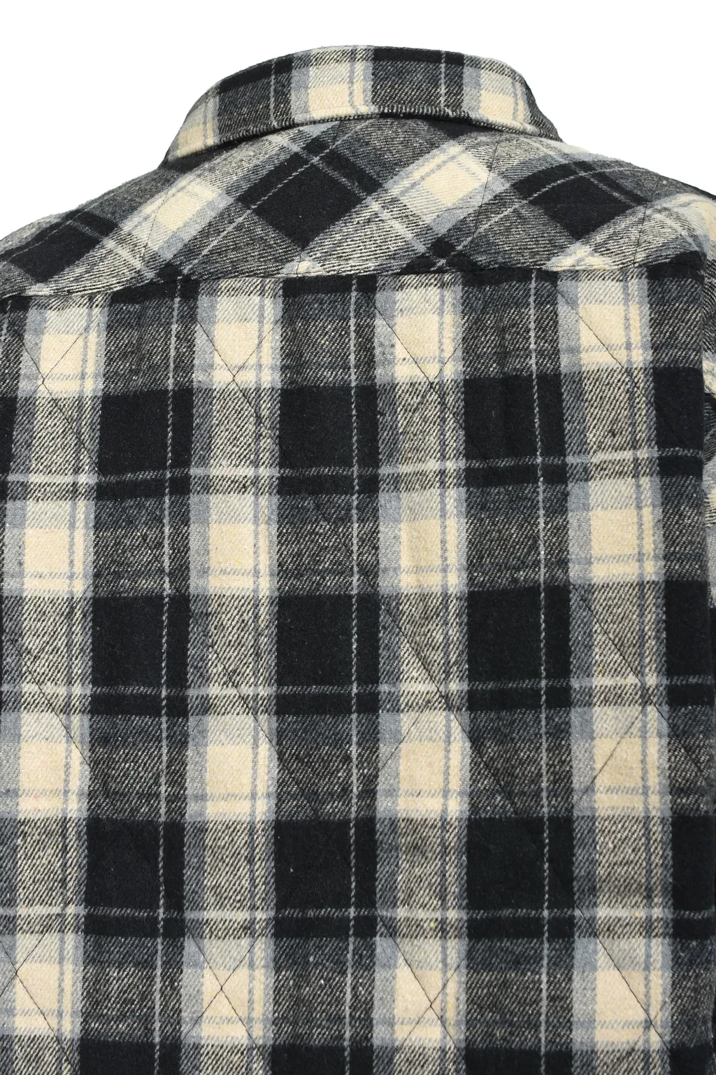 Quilting Check Shirt / Black