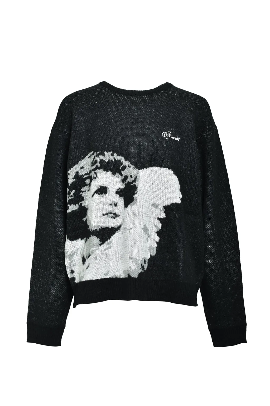 Angel Script Logo Mohair Knit / Blk