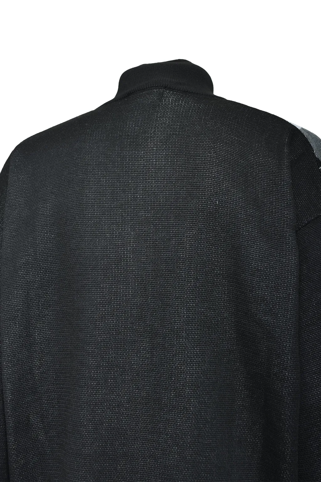 Argyle Zip Knit Jacket / Black