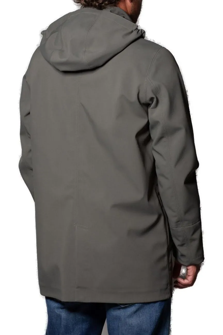 K-Way Logo Patch Hooded Jacket