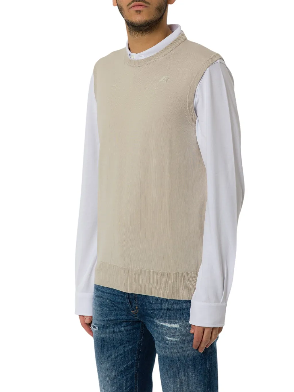 K-Way Jeano Sleeveless Ribbed Vest