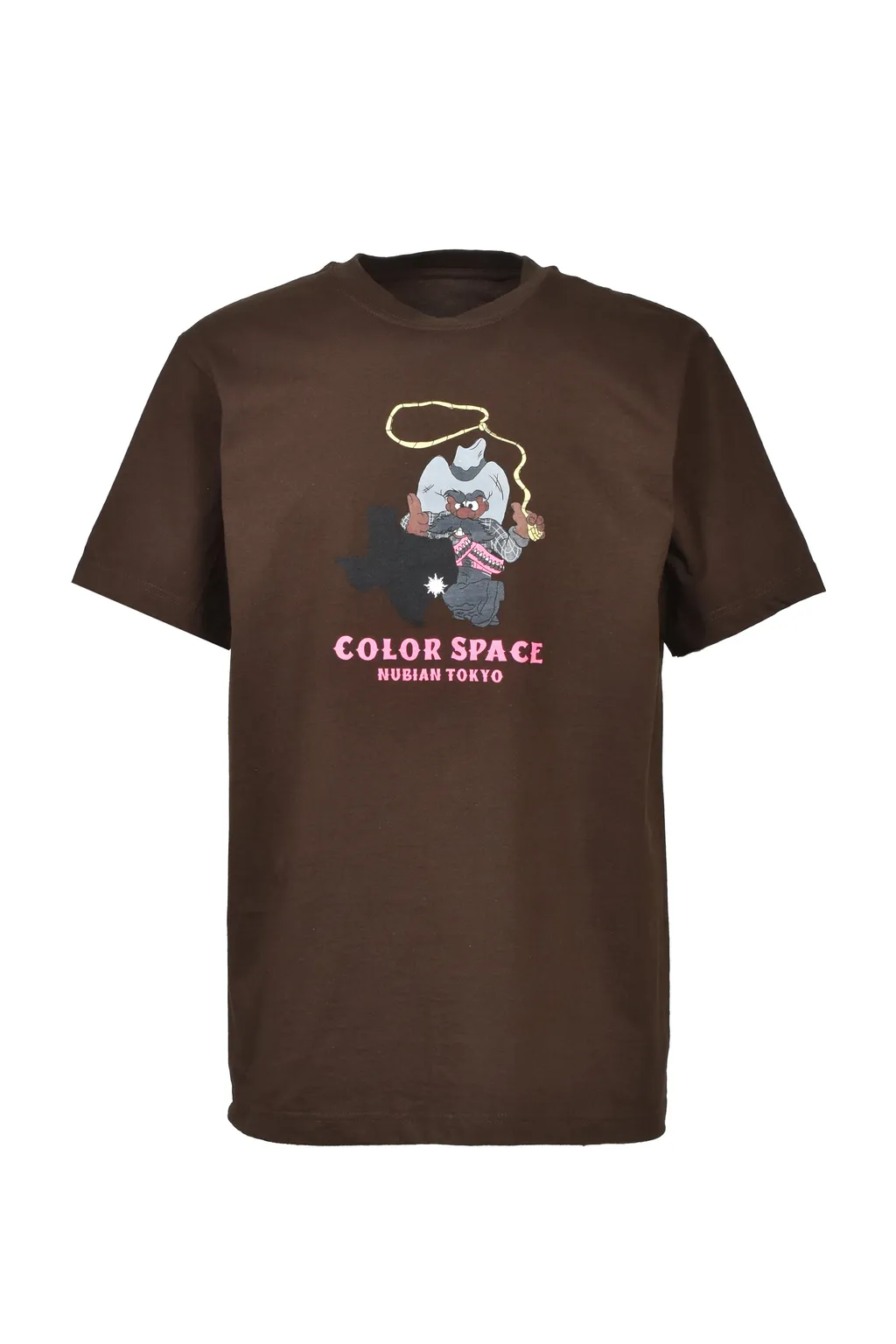 Texas Cowboy Tee / Brwn/Pink