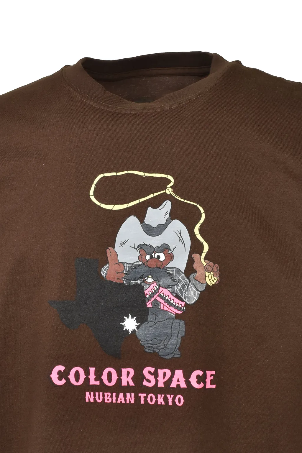 Texas Cowboy Tee / Brwn/Pink