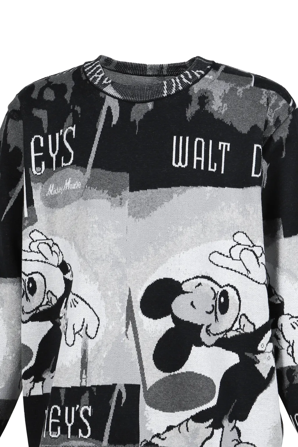Disney Vp / Pc Knit Collection Crewneck / Mickey Mouse / Blk