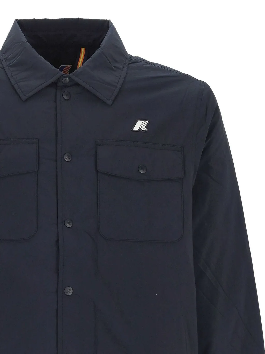 K-Way Logo Patch Press-Stud Jacket