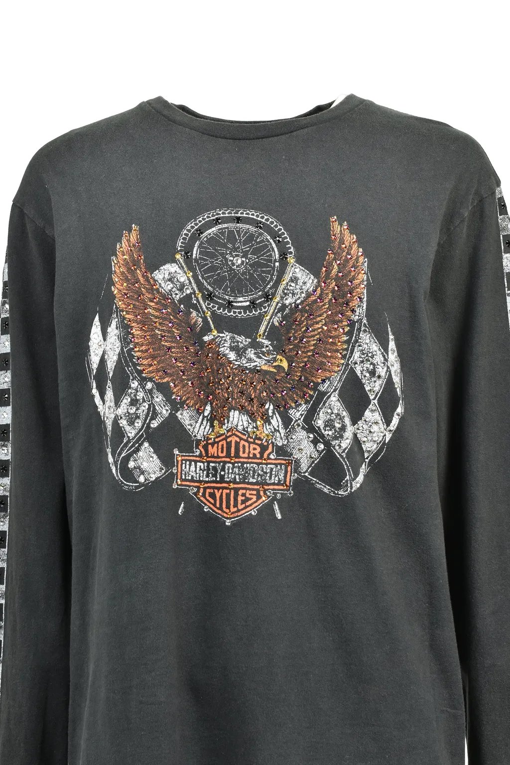 Fr Eagle Checker Flag / Bc - Ls Tee / Blk