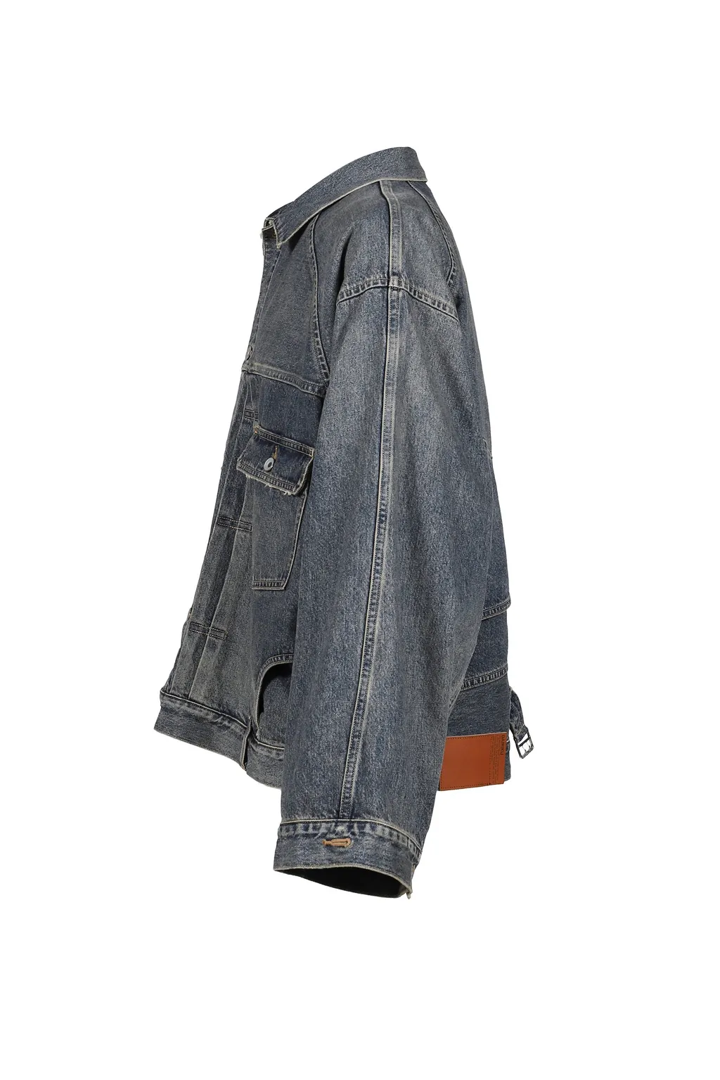 Vintage Washed Denim Jacket / Ind Inception