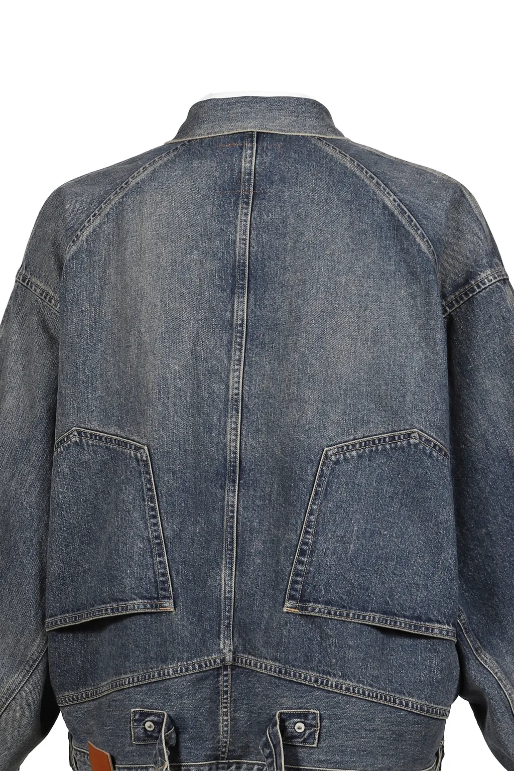 Vintage Washed Denim Jacket / Ind Inception