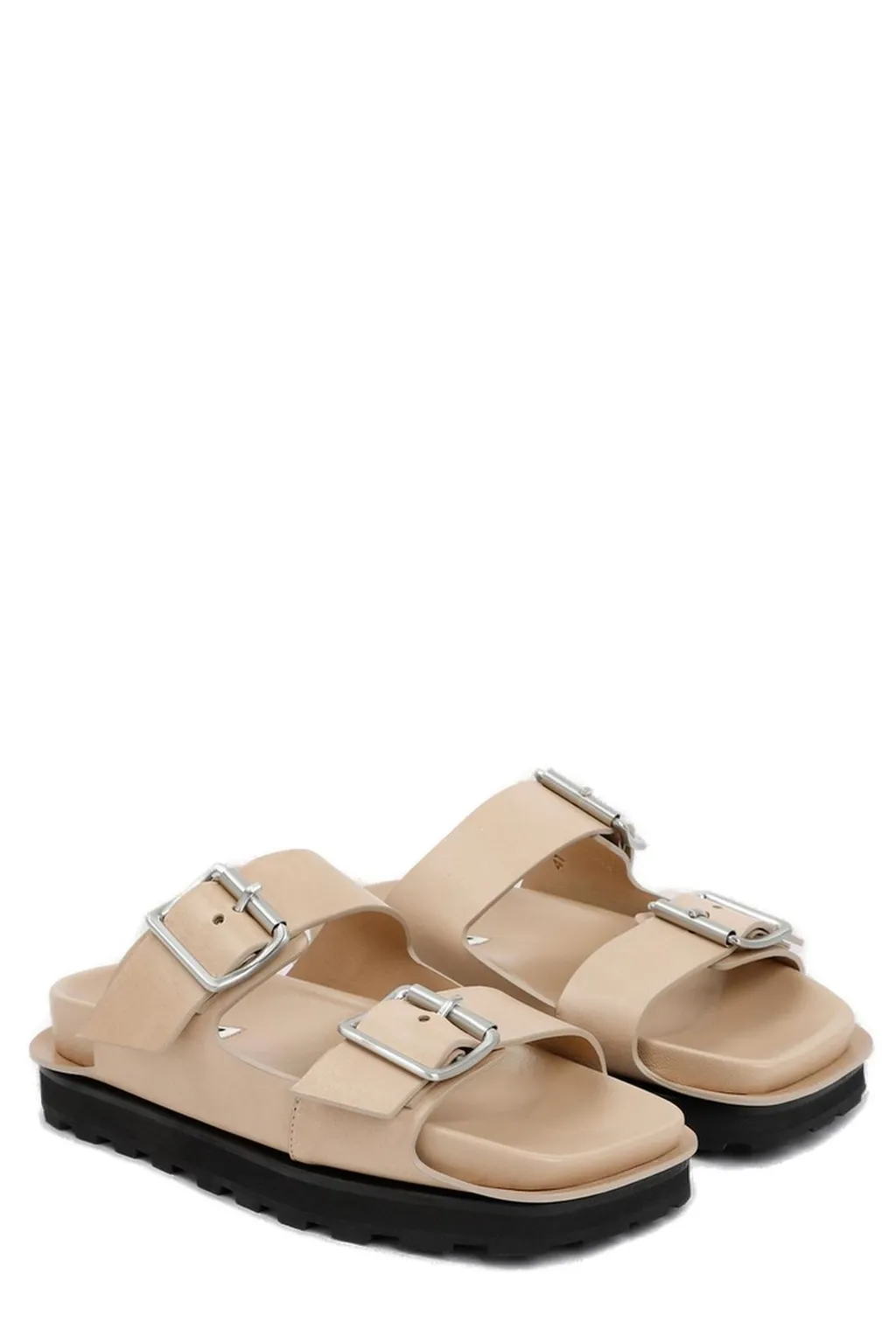 Jil Sander Double Buckle-Fastened Open-Toe Sandals