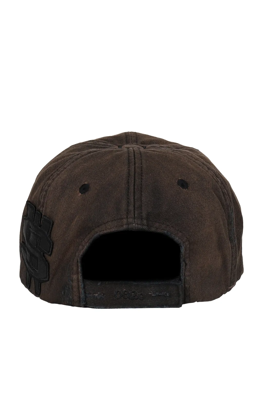 Distressed Logo Cap / Washed Blk