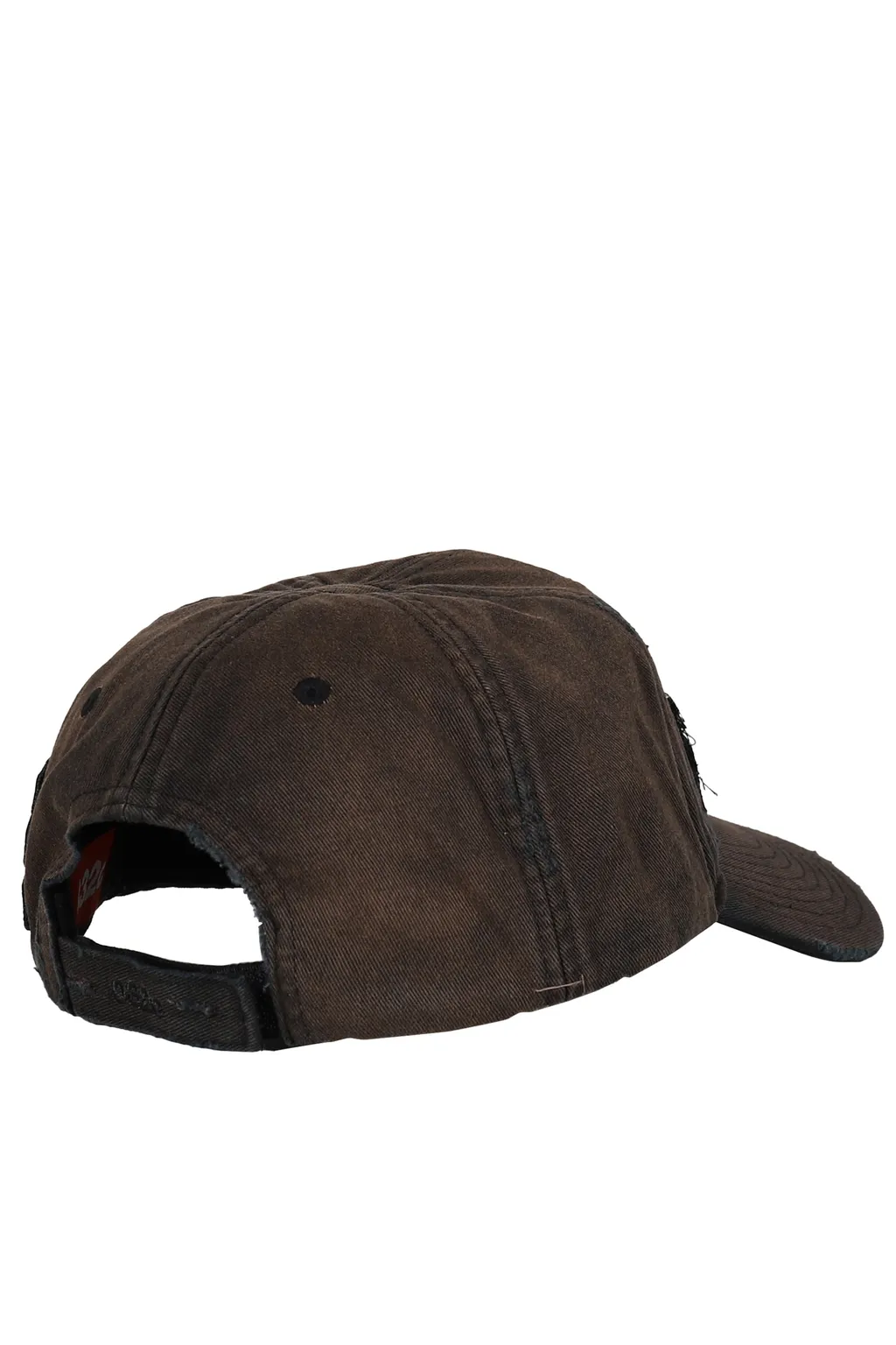 Distressed Logo Cap / Washed Blk