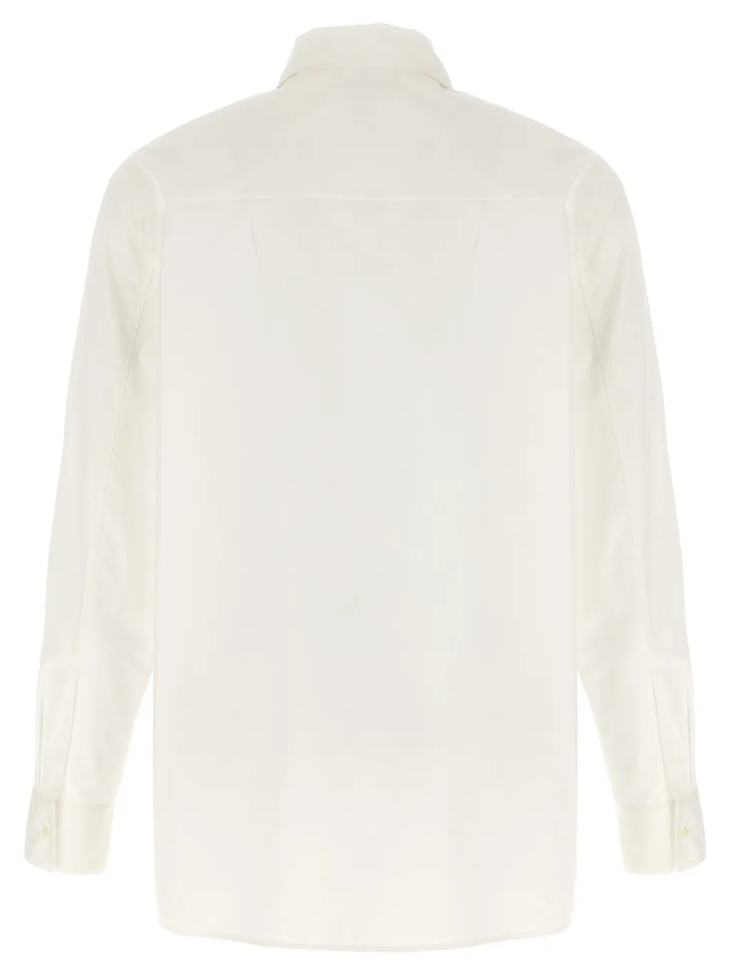 Jil Sander Logo Embroidered Long-Sleeved Shirt