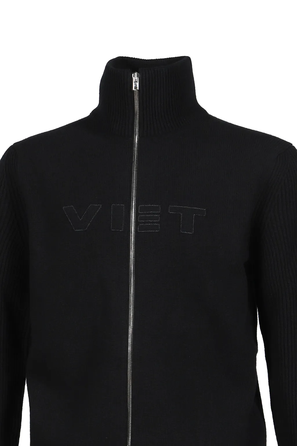 Vet Zip-Up Sweater / Black