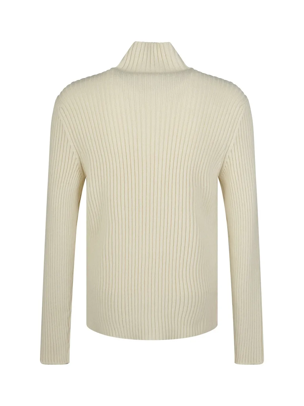 Jil Sander High-Neck Zip-Up Knitted Cardigan