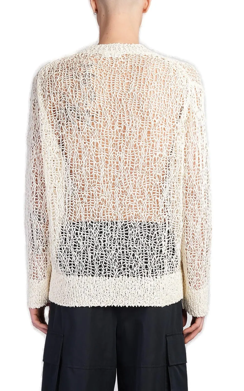 Jil Sander Open-Knit Crewneck Jumper