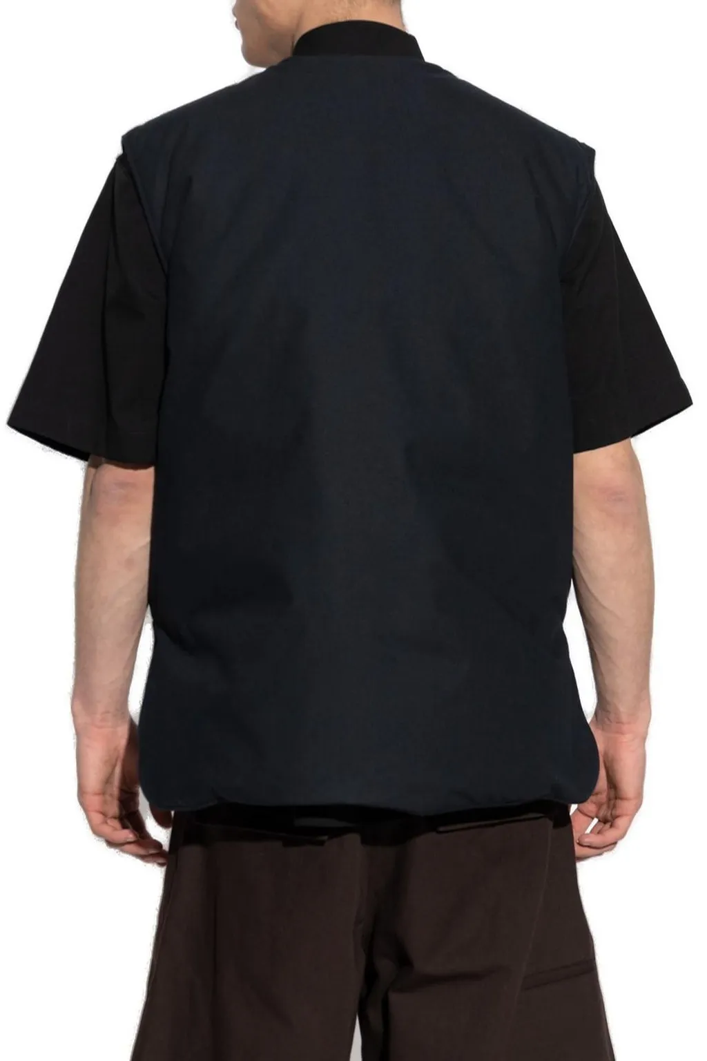 Jil Sander+ Logo Embroidered Zip-Up Gilet