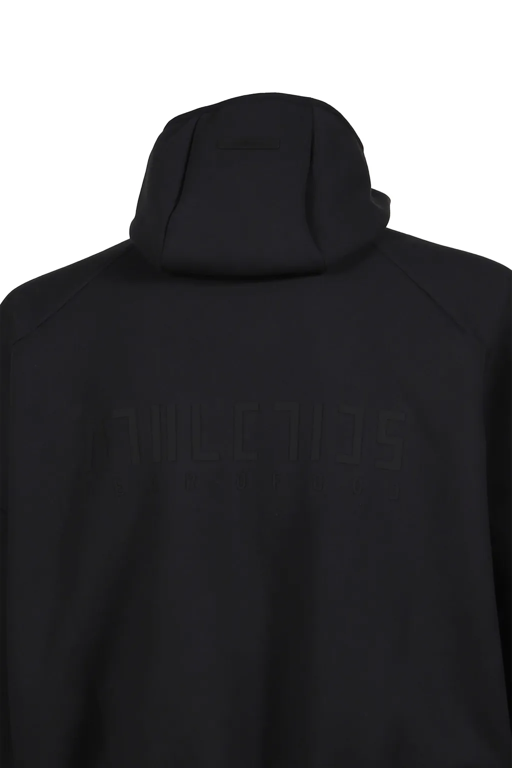 Suede Fleece Hoodie / Black