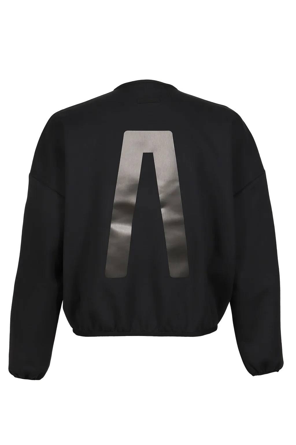 Suede Fleece Crewneck / Black