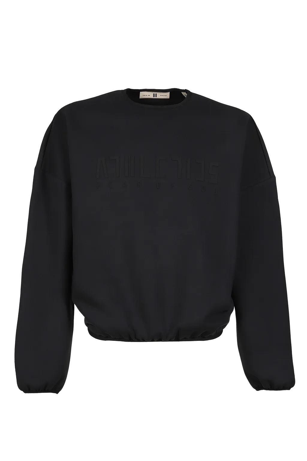 Suede Fleece Crewneck / Black