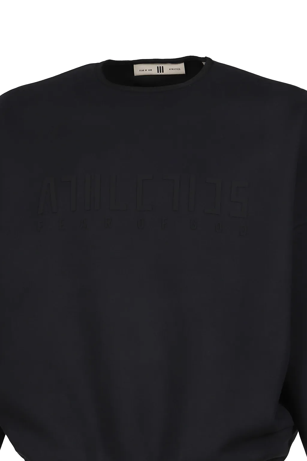 Suede Fleece Crewneck / Black
