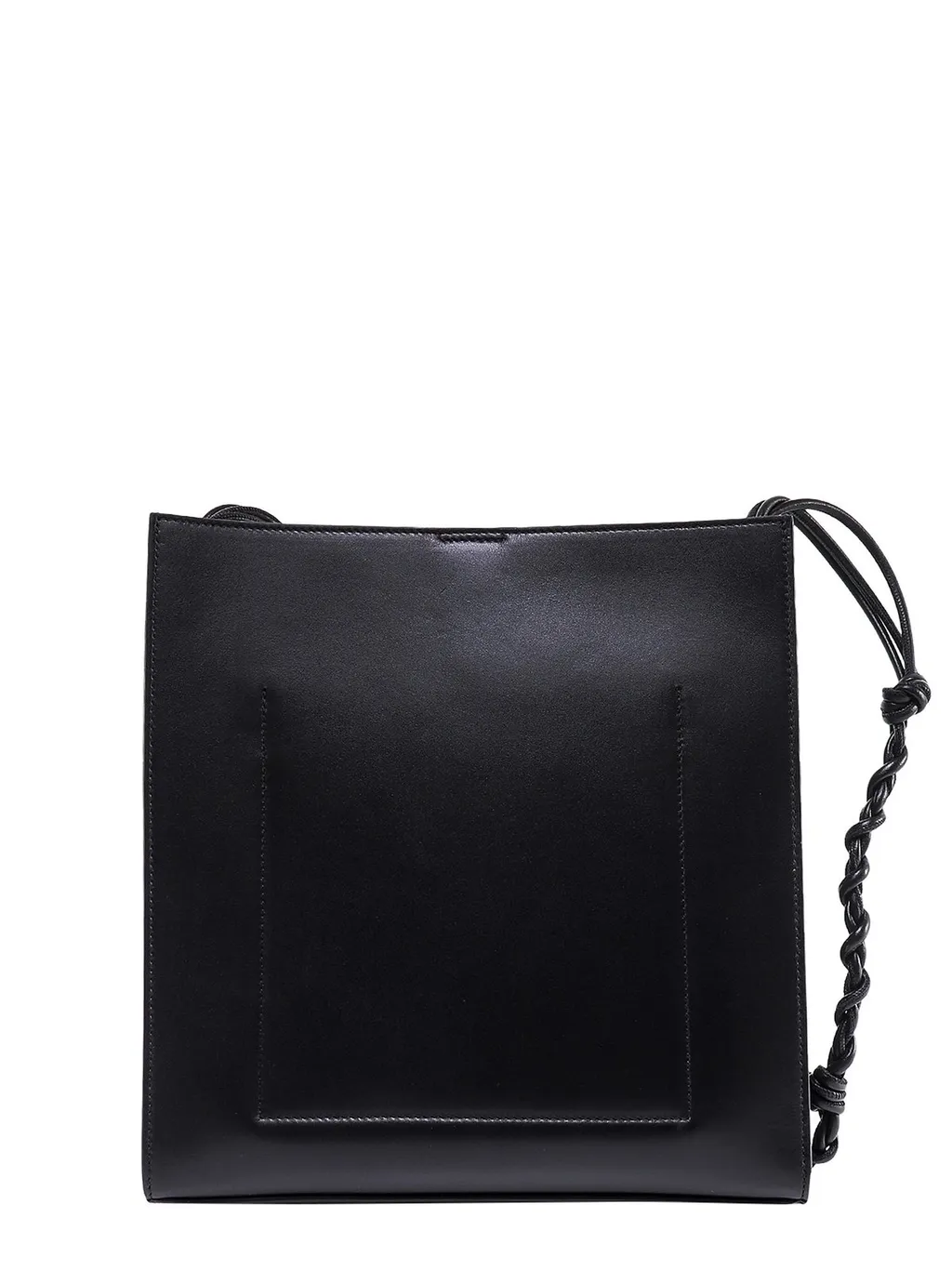 Jil Sander Logo Embossed Braided Strapped Shoulder Bag