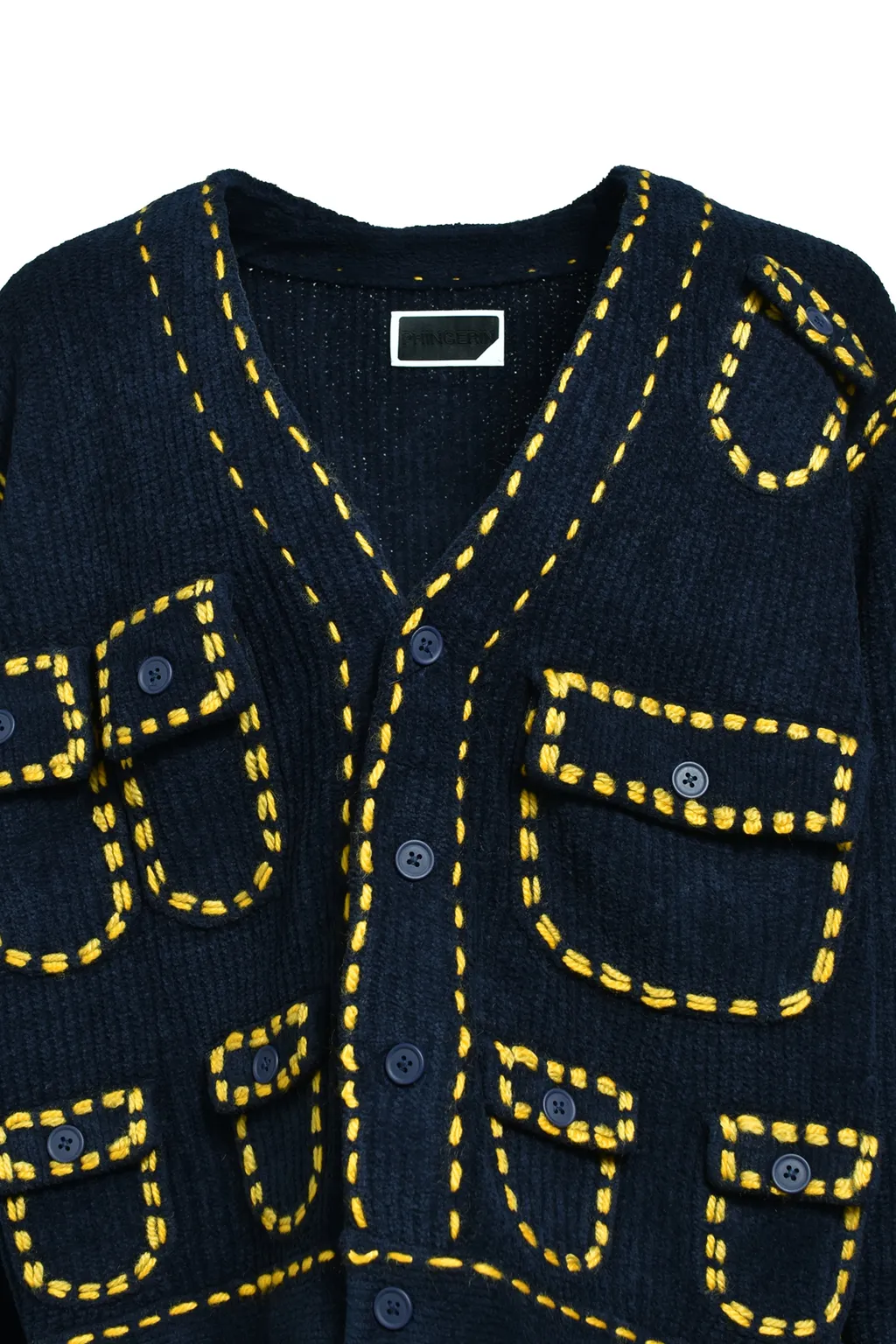 Pg1 Pocket Cardigan / Nvy