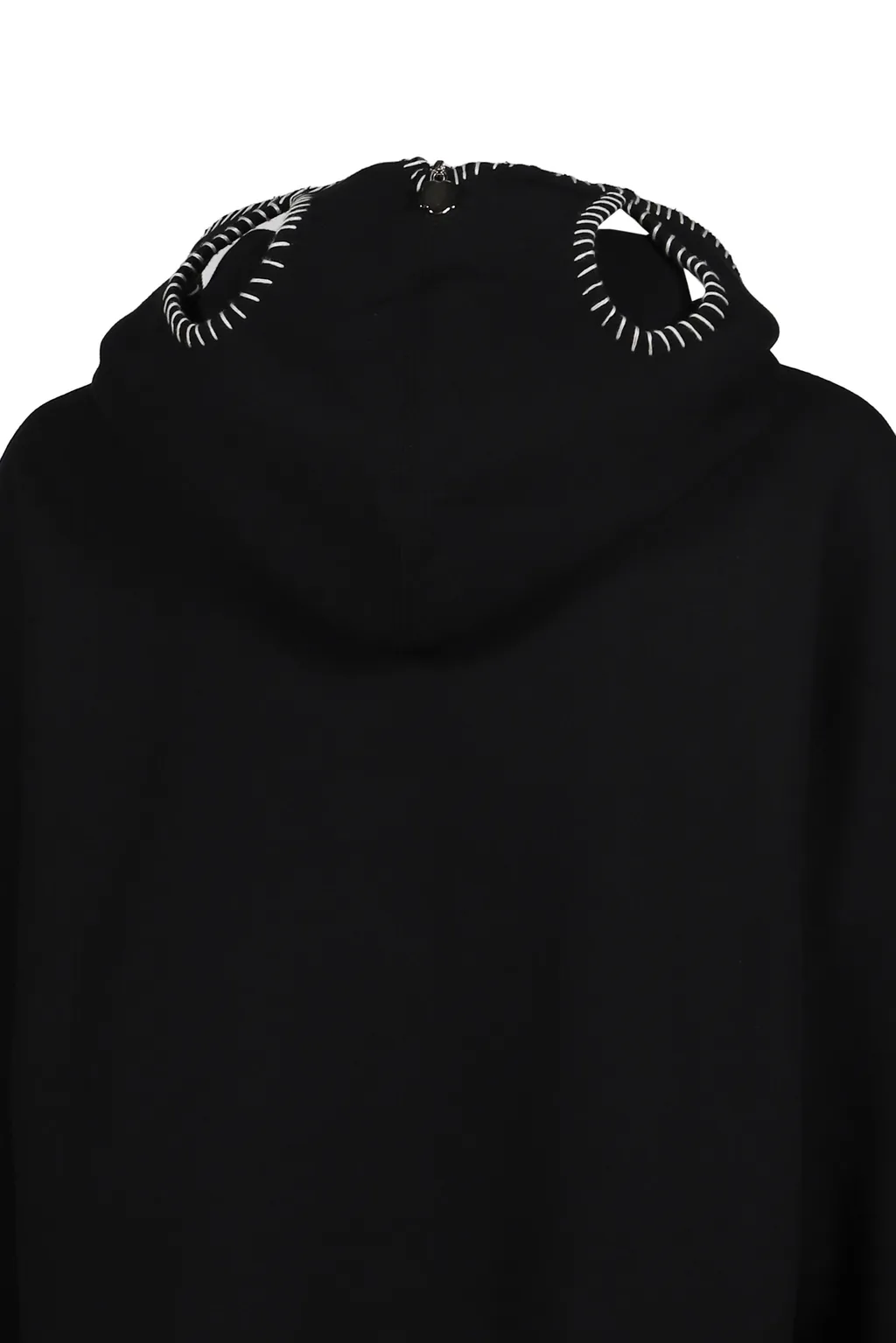 Hand-Stitched Full Zip Hoodie / Blk