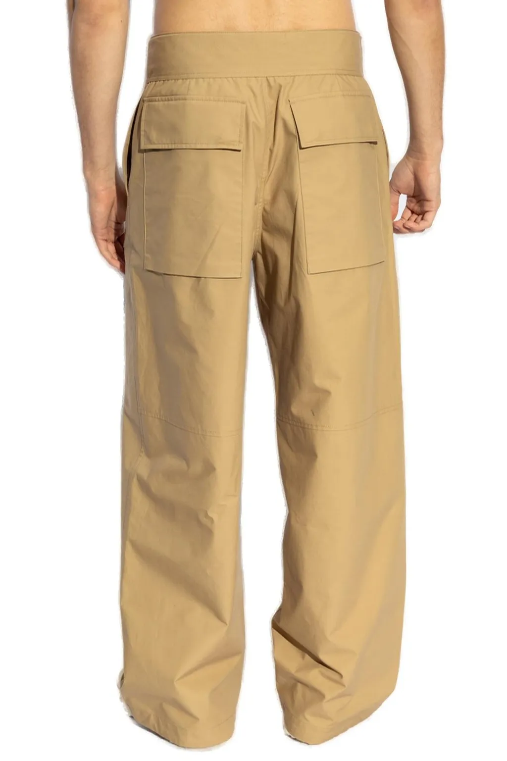 Jil Sander Logo Detailed Belted Trousers