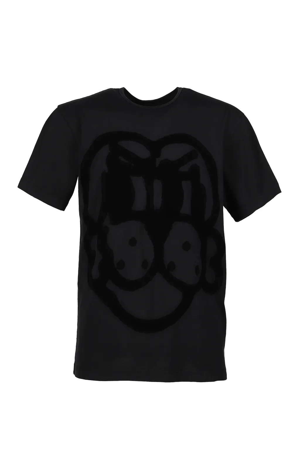Flocked Pup Ss Tee / Black