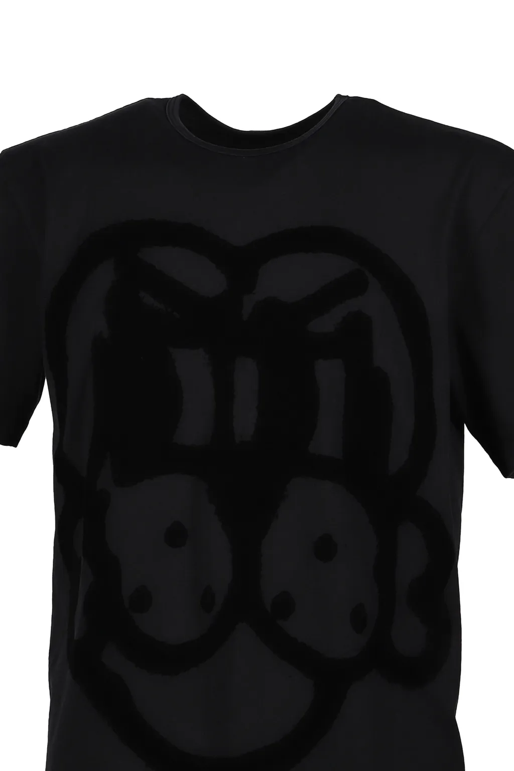 Flocked Pup Ss Tee / Black