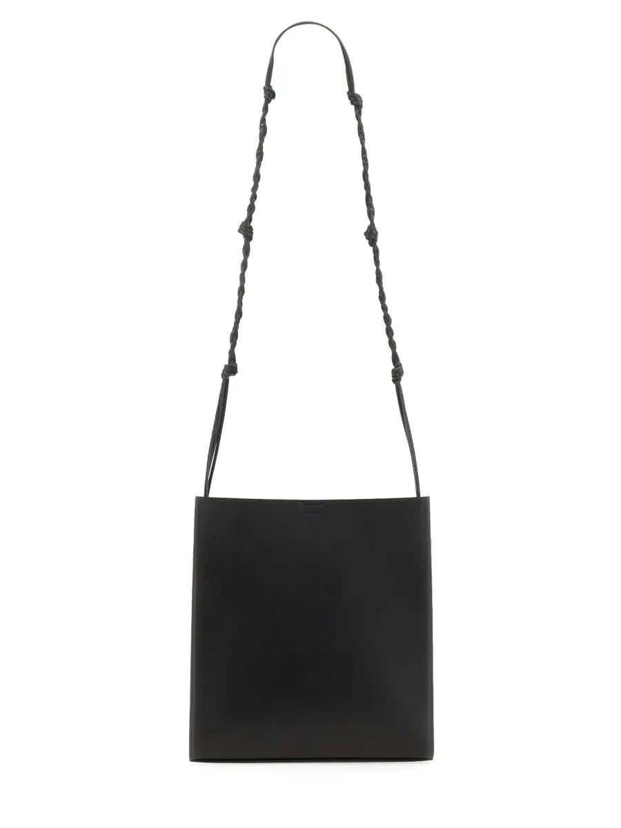Jil Sander Logo Debossed Strapped Shoulder Bag