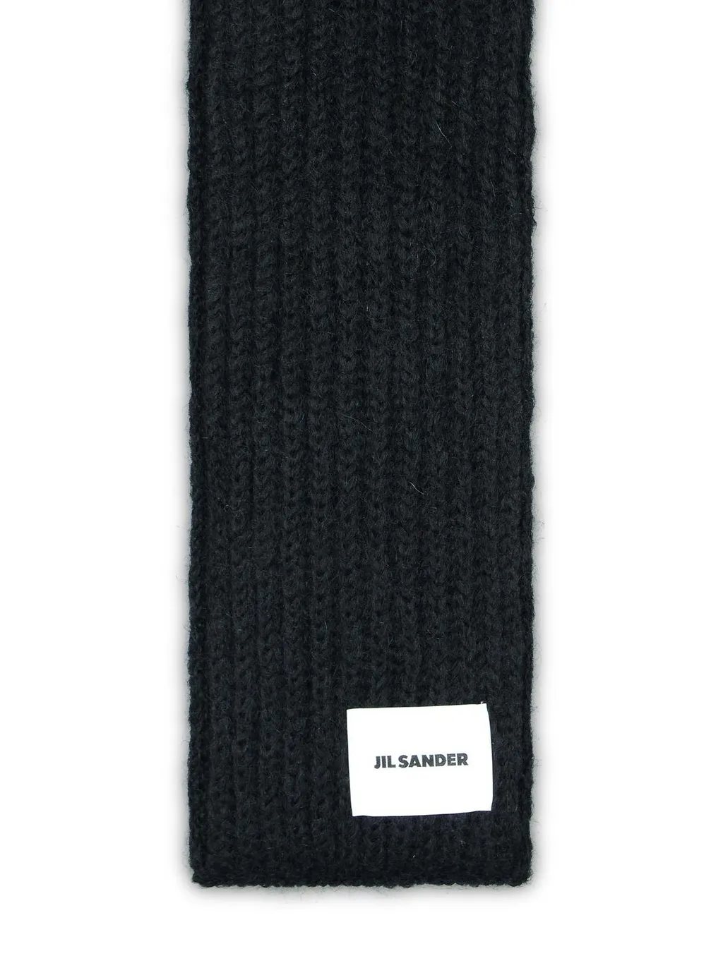 Jil Sander Brushed Logo-Patch Scarf