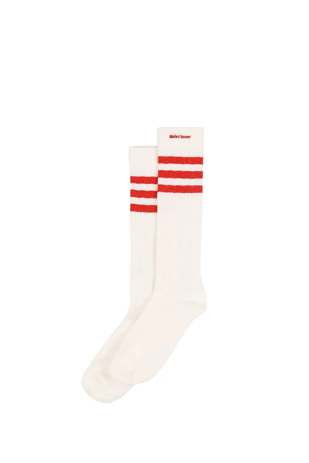 Wb Crochet High Sock / Chalk White / Night Navy