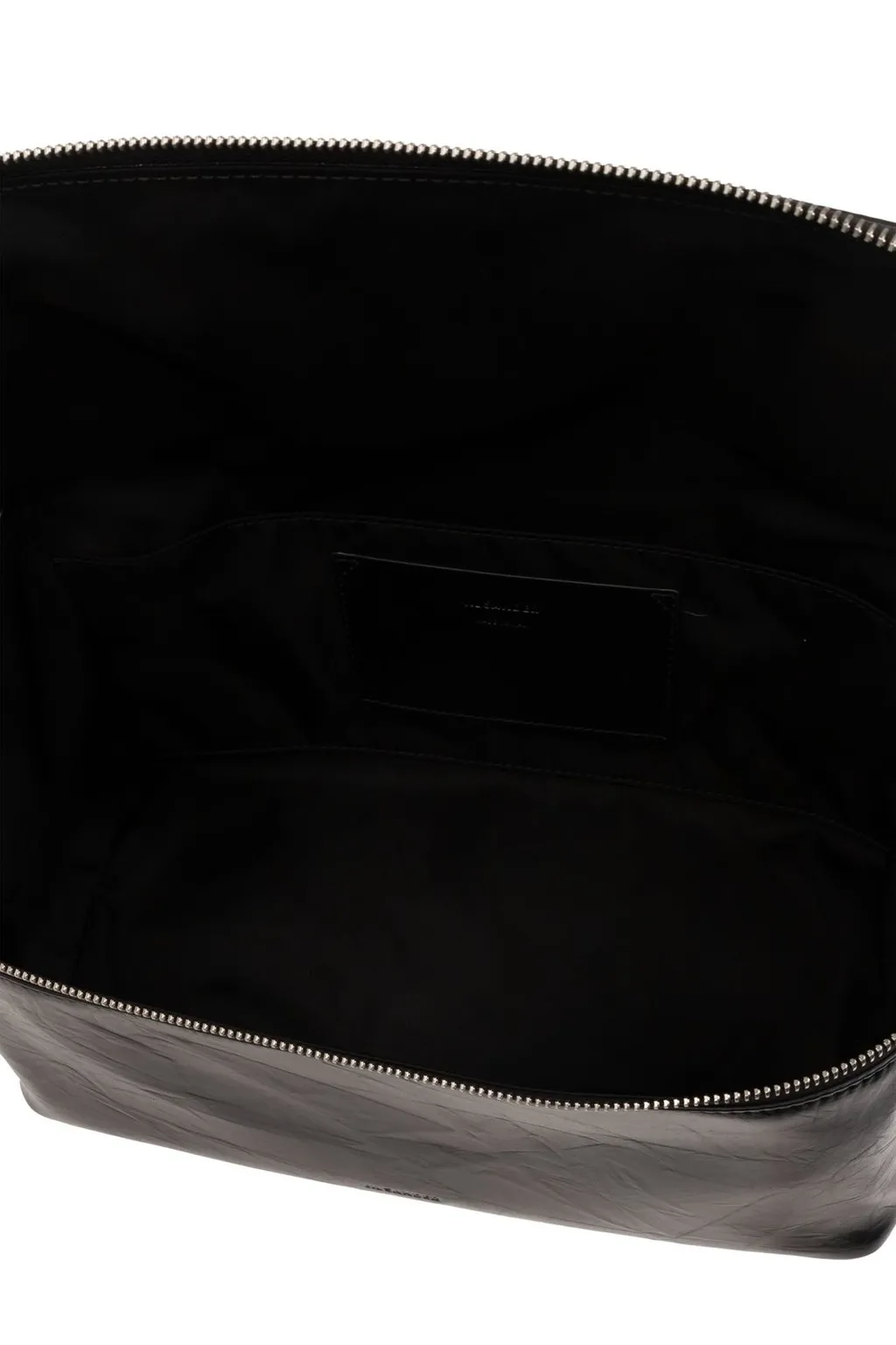 Jil Sander Logo Debossed Zipped Medium Shoulder Bag