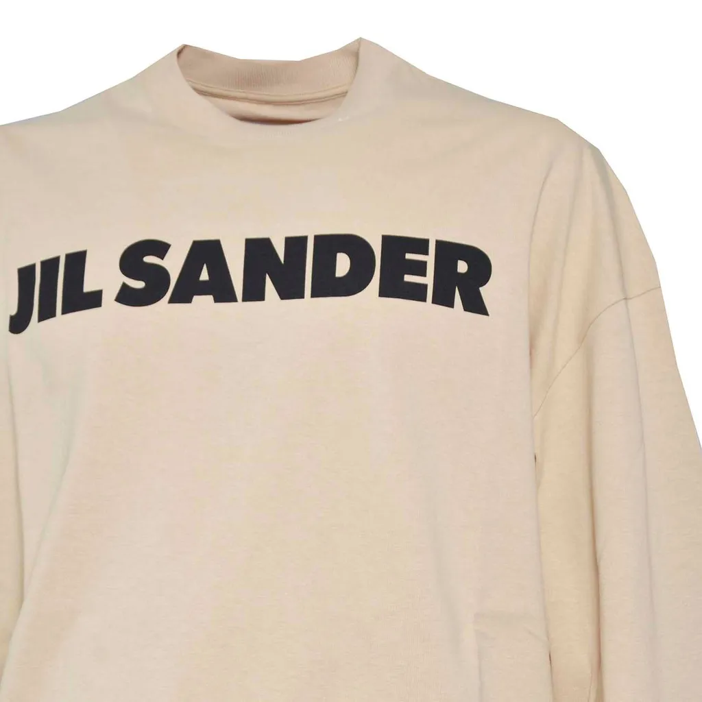 Jil Sander Logo Printed Long-Sleeved T-Shirt
