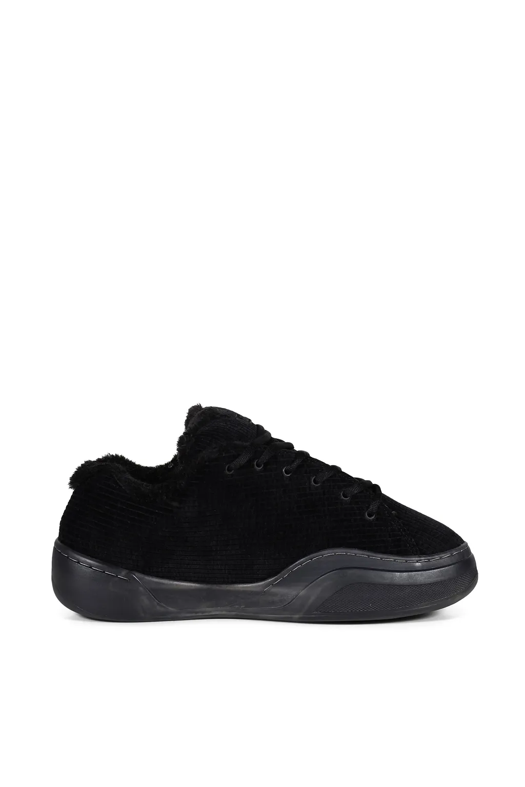 Corduroy Vamp Sneakers / Black