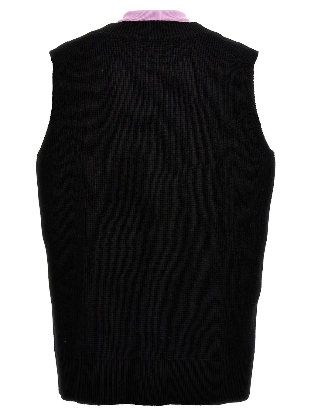 Jil Sander Two-Toned Sleeveless Knit Vest