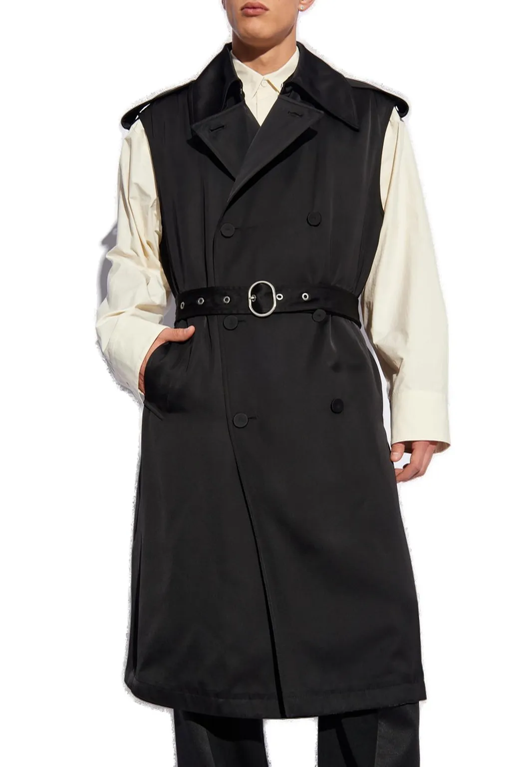 Jil Sander Belted Long Gilet