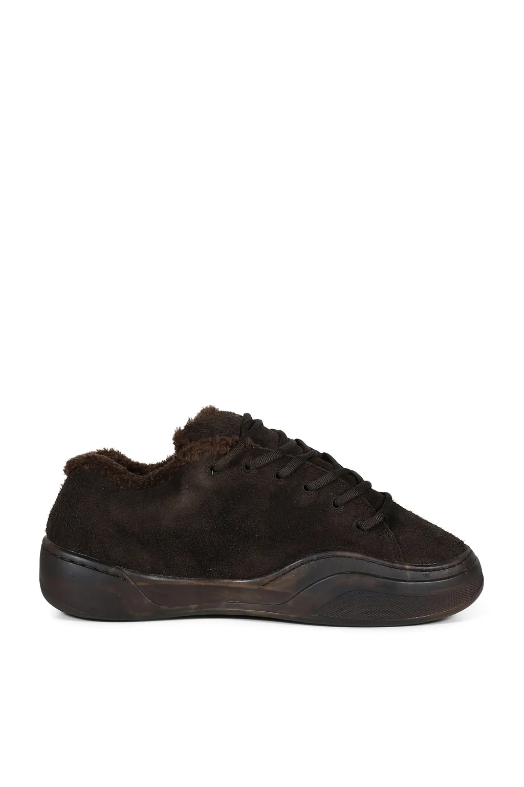 Suede Vamp Sneakers / Dark Brw