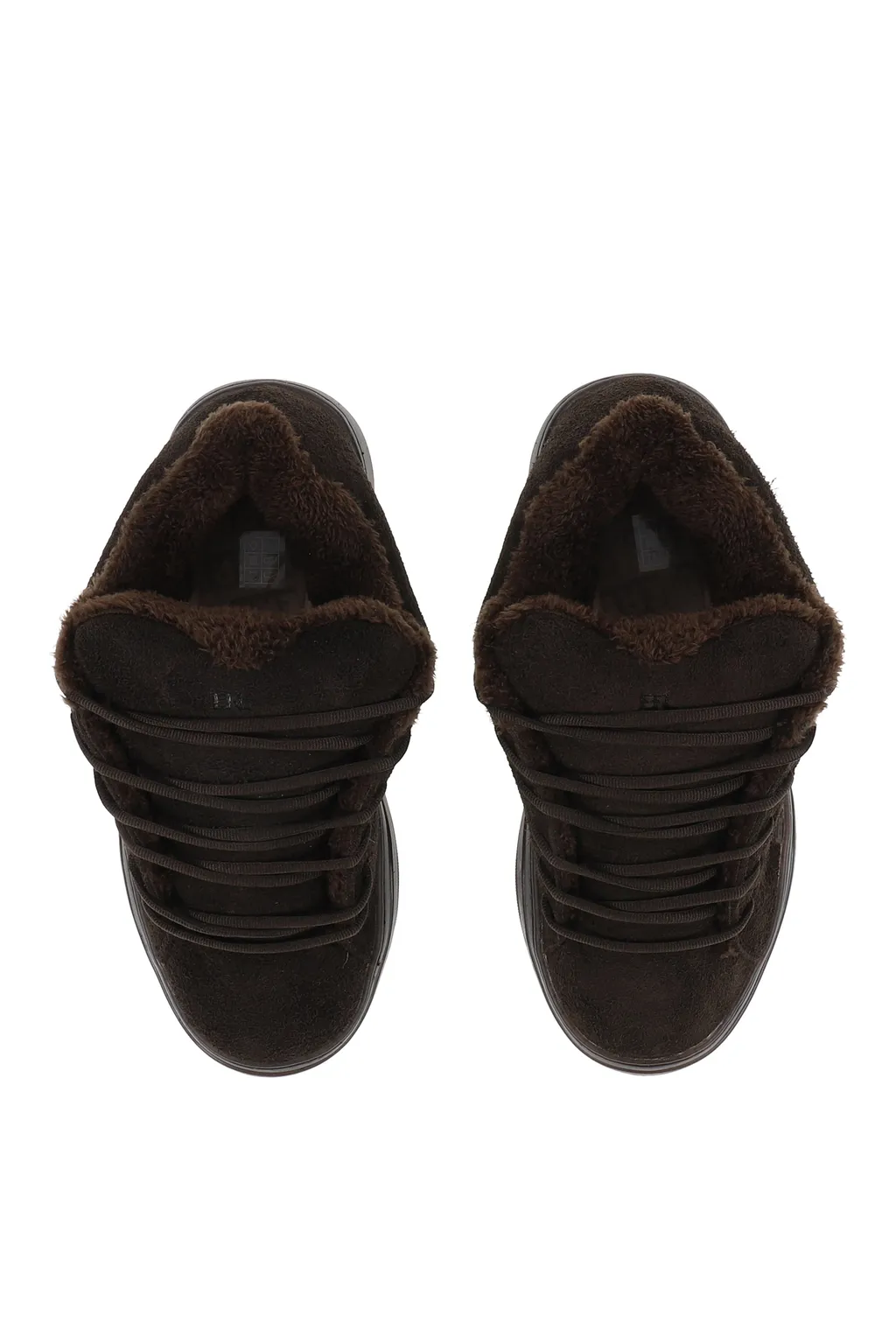 Suede Vamp Sneakers / Dark Brw