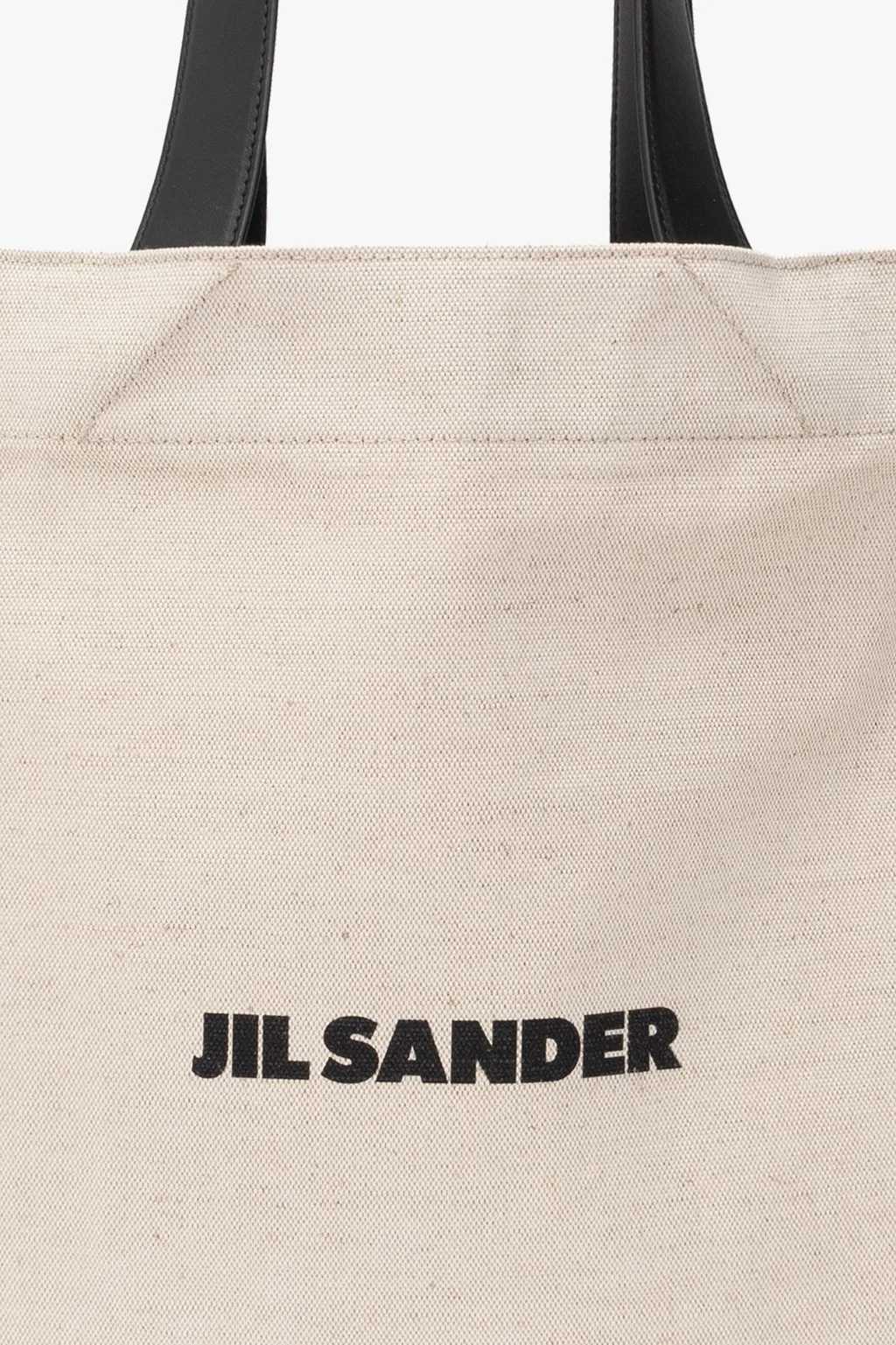 Jil Sander Logo Printed Large Tote Bag