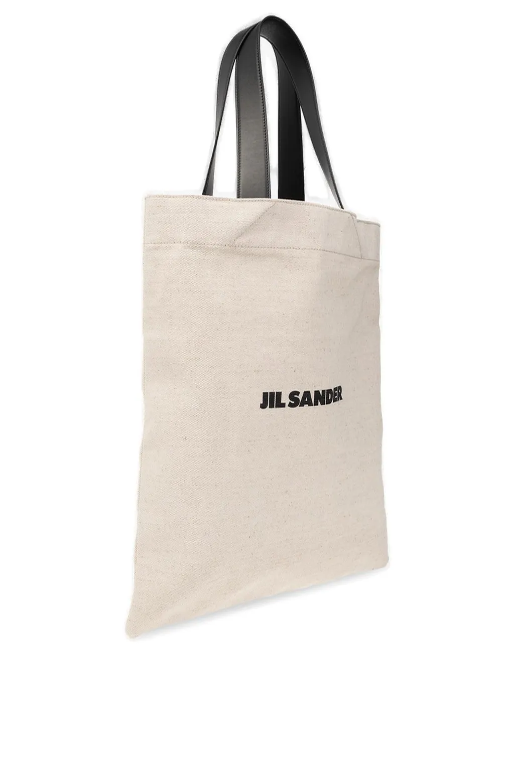 Jil Sander Logo Printed Large Tote Bag