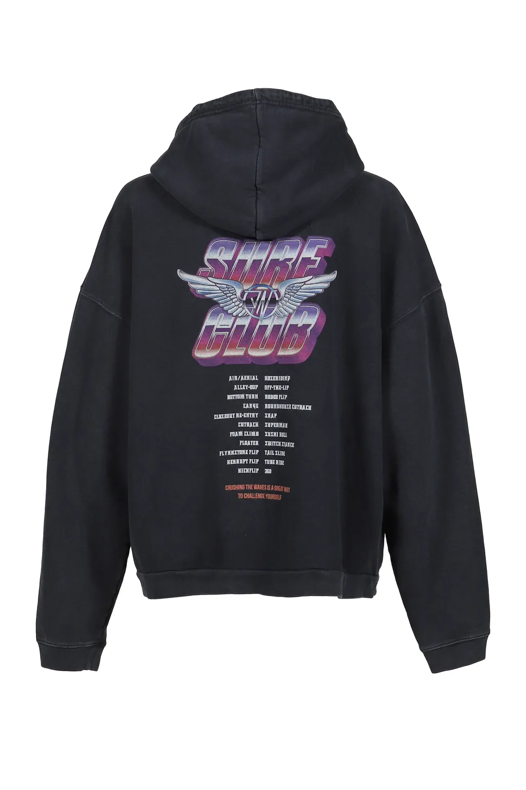 Feather Zip Hoodie / Black
