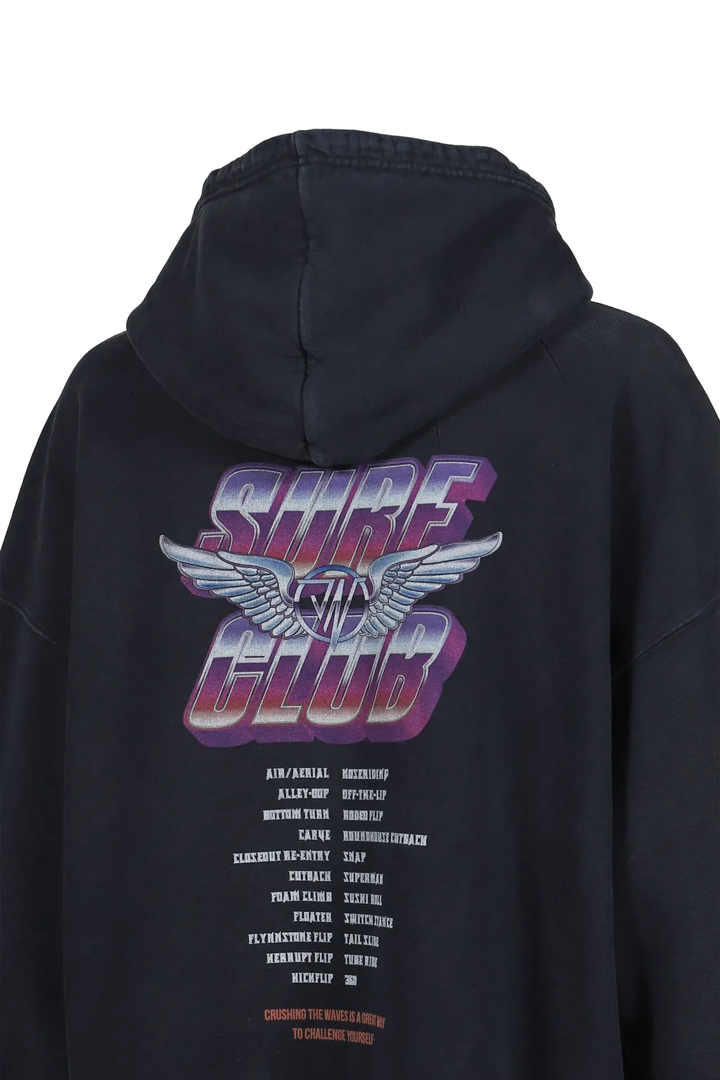 Feather Zip Hoodie / Black