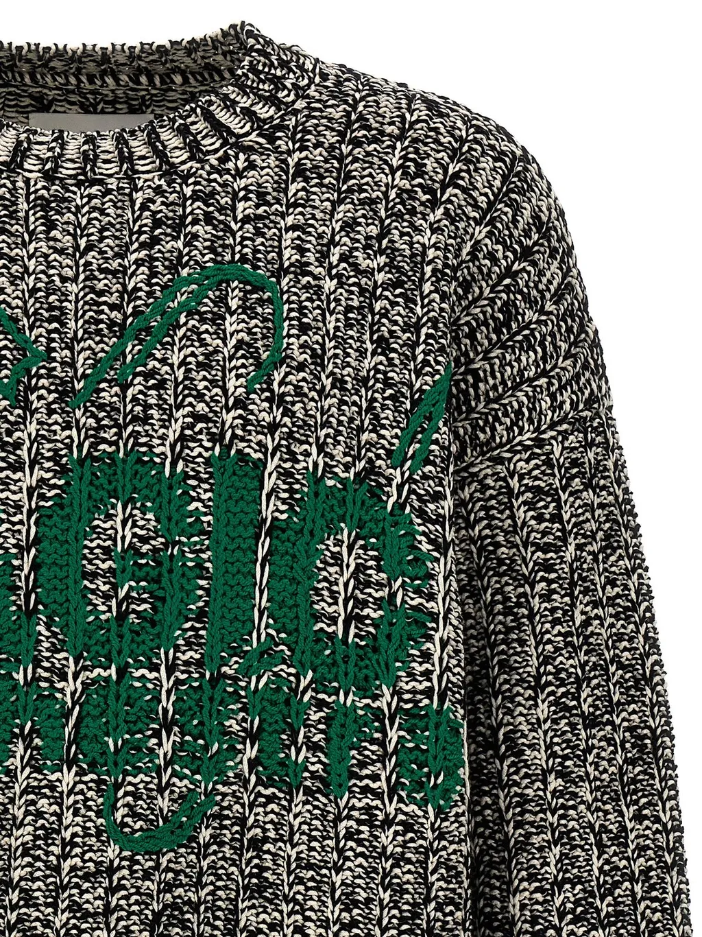 Jil Sander Logo Jacquard Crewneck Sweater