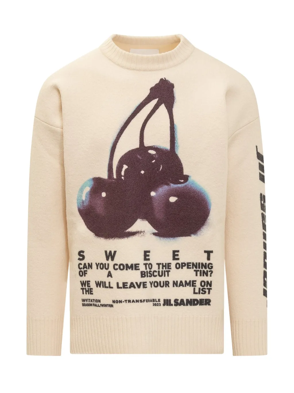 Jil Sander Cherry Printed Knit Jumper