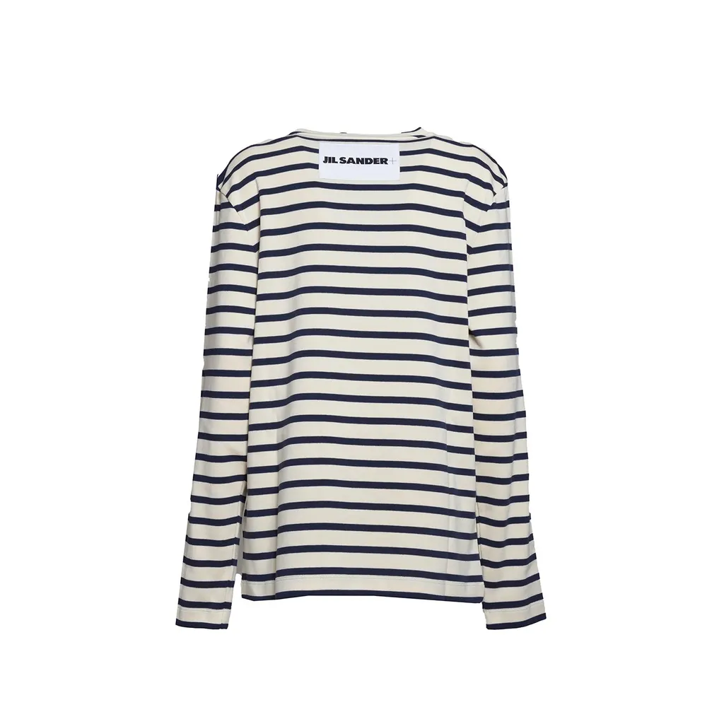 Jil Sander+ Striped Crewneck Sweatshirt