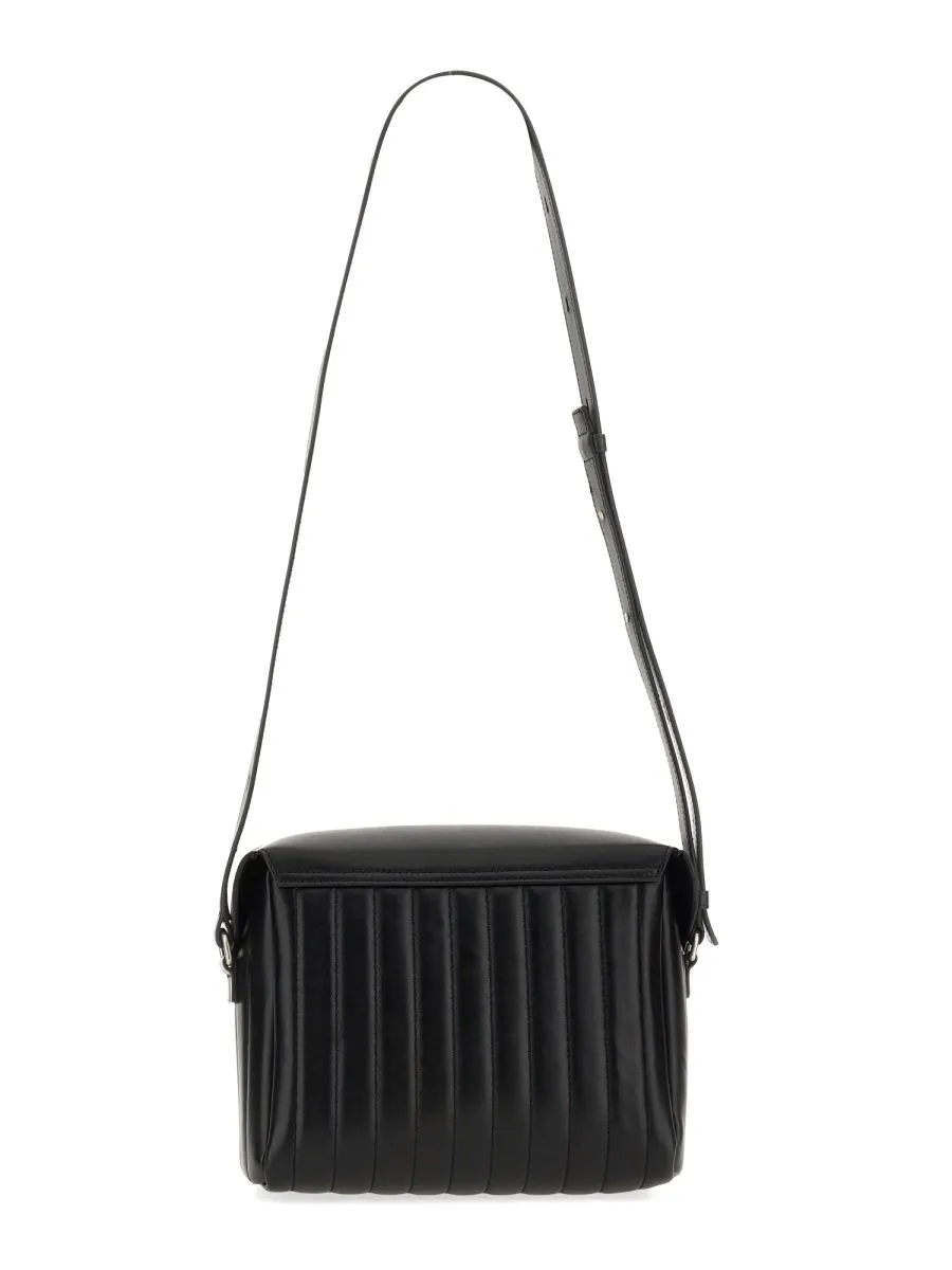 Jil Sander Logo Debossed Shoulder Bag