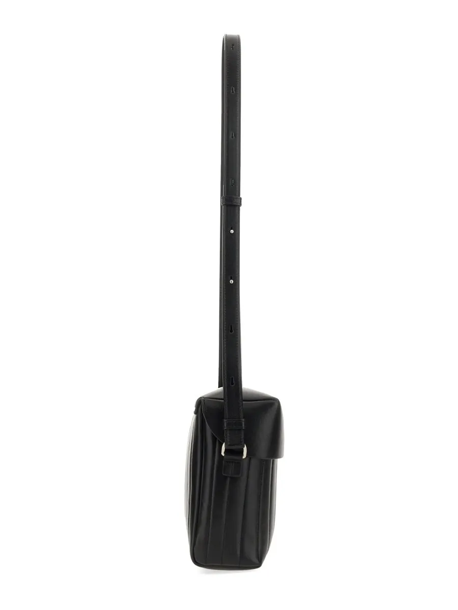 Jil Sander Logo Debossed Shoulder Bag