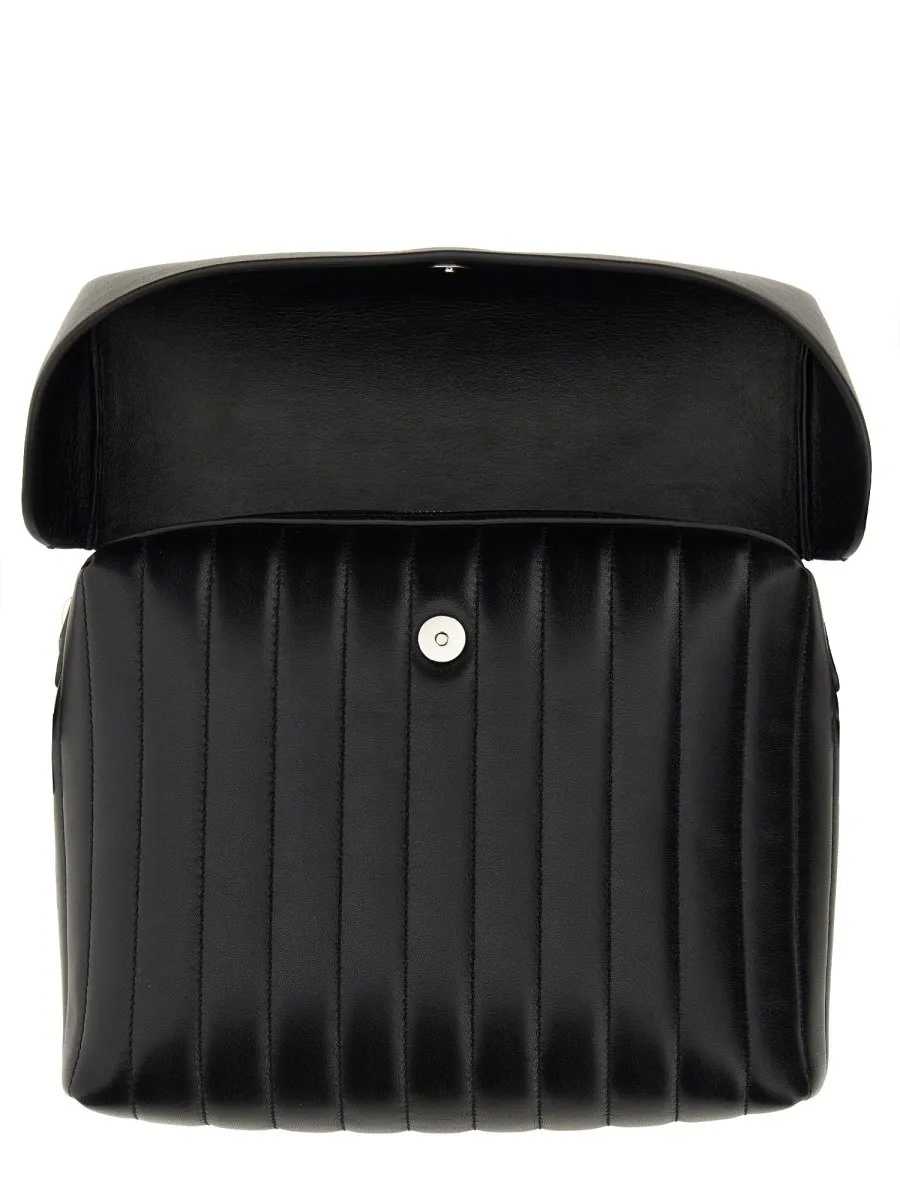 Jil Sander Logo Debossed Shoulder Bag